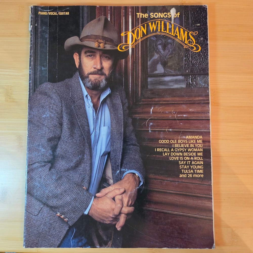 The Songs of Don Williams Sheet Music Book Piano Vocal Guitar 1984